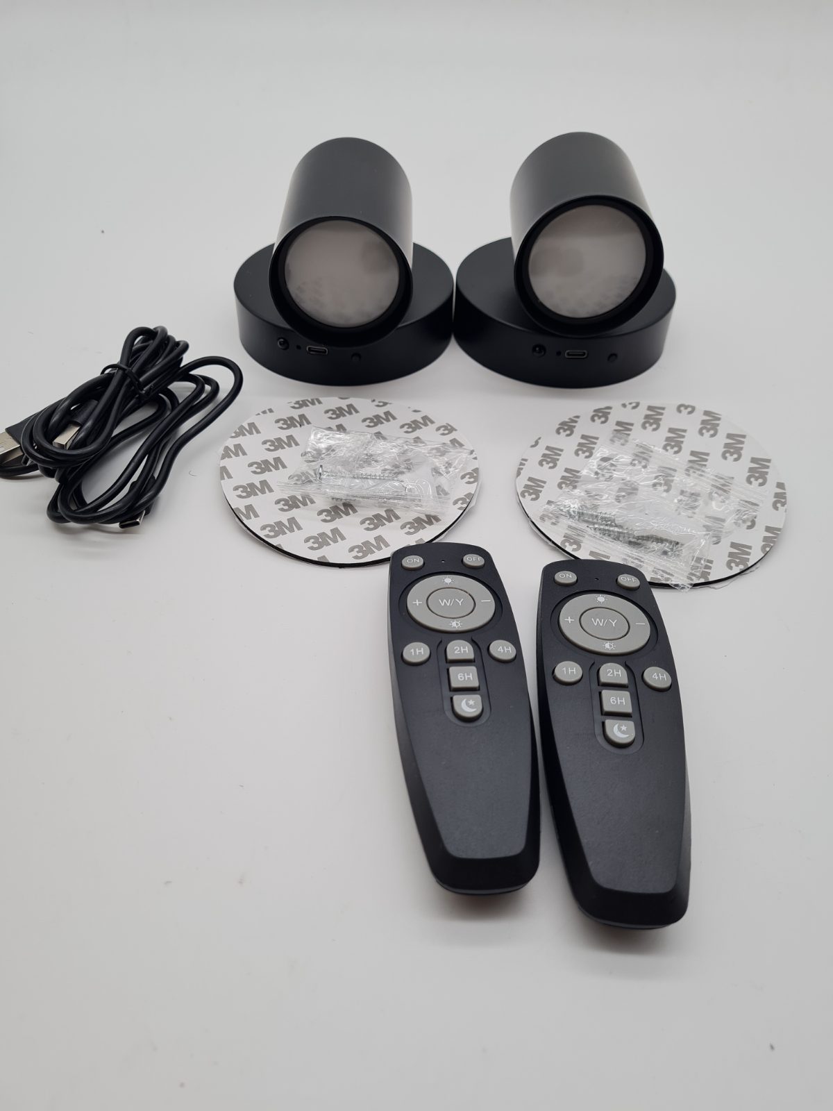 Pair of remote-controlled wall lights D0834 — photograph 1