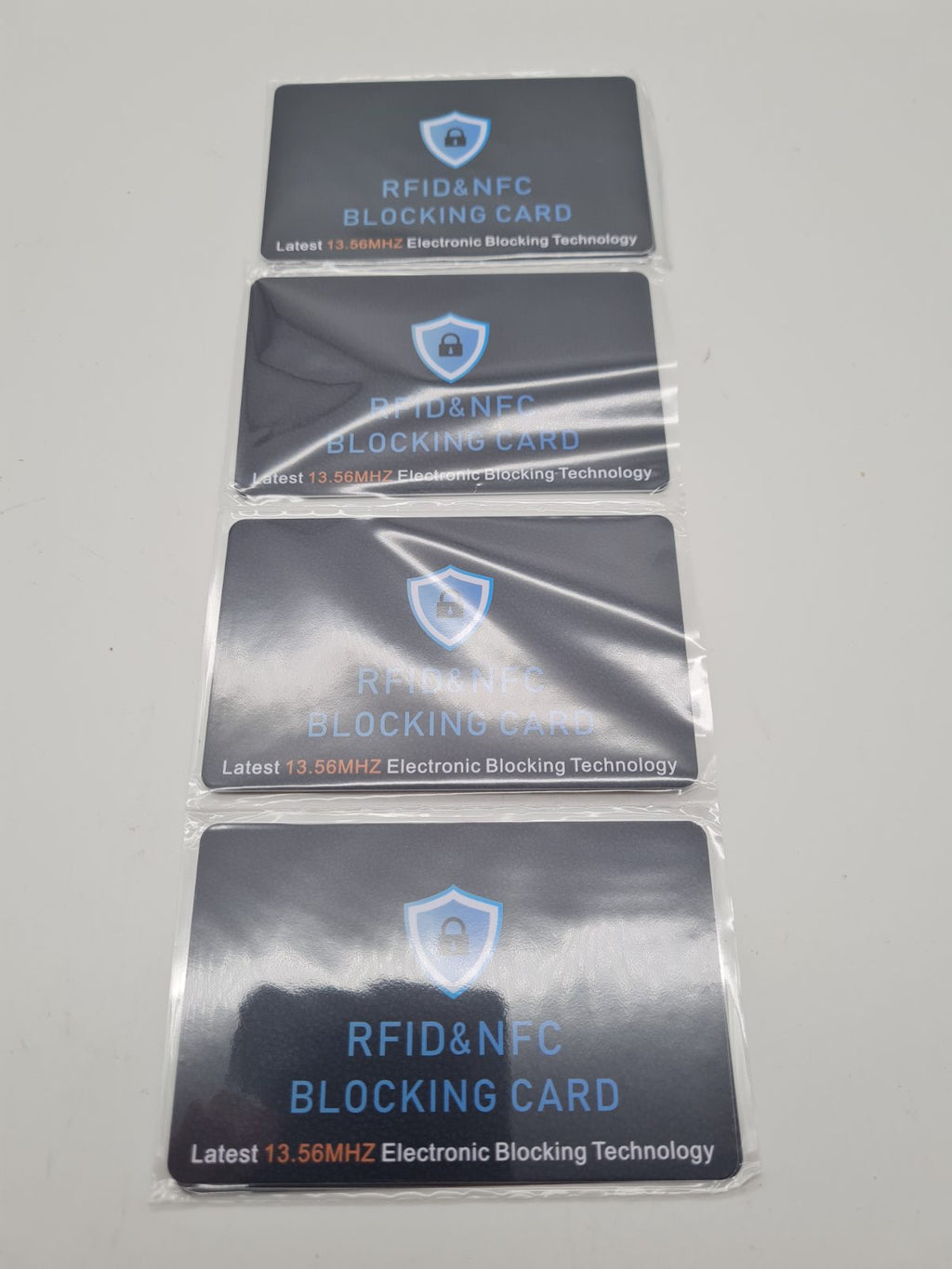 RFID & NFC Blocking Cards pack of 4 — photograph 1