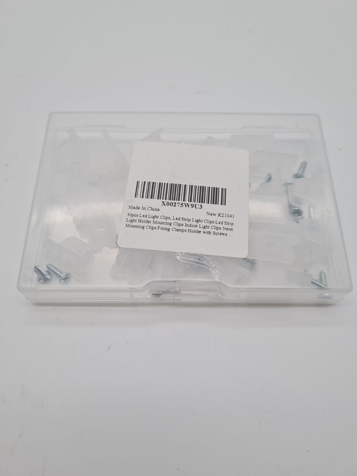 LED strip light mounting clips with screws — photograph 3