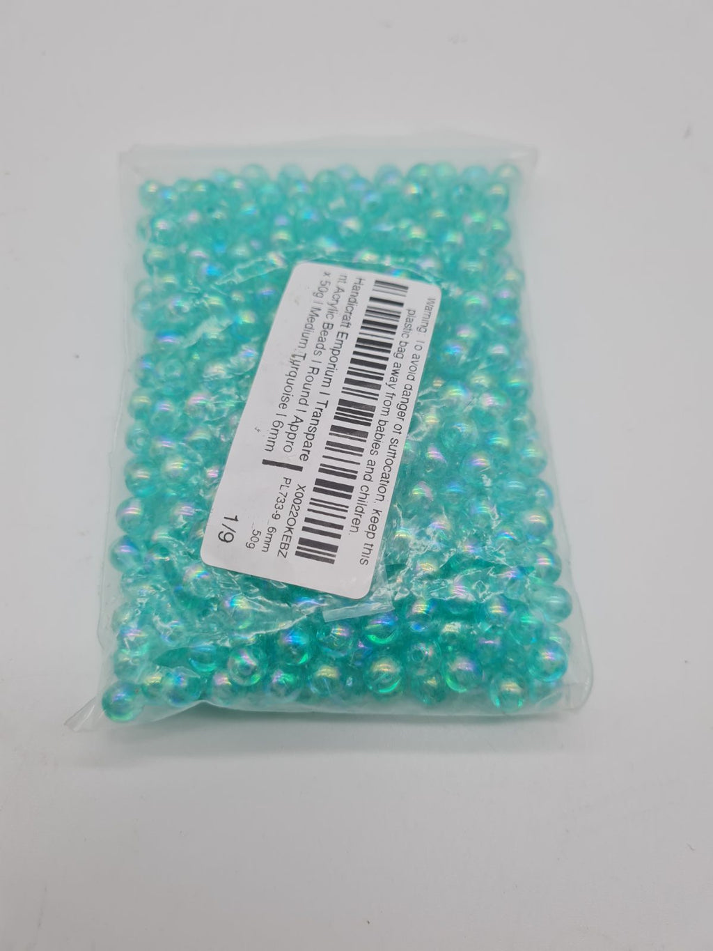6mm Round turquoise  Beads — photograph 2