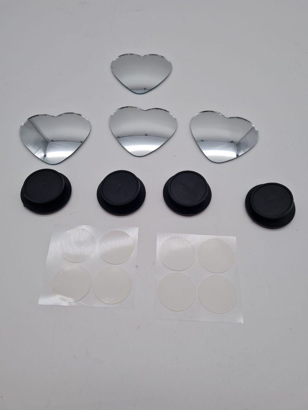 4-Piece Heart-Shaped Blind Spot Mirror Set — photograph 1