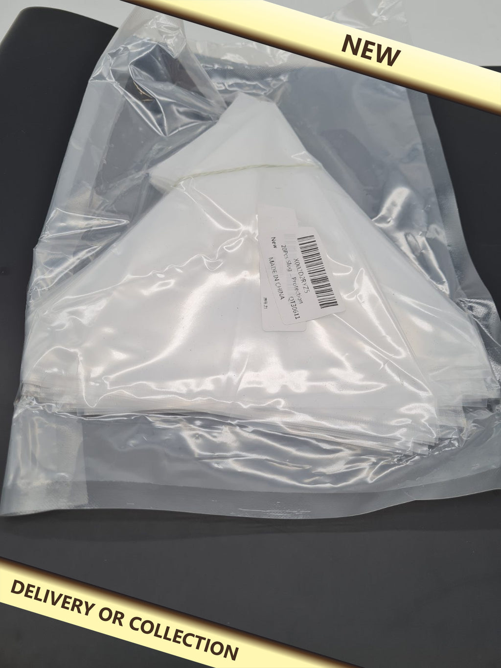 20pcs slug protection bags — photograph 1 — New; auction delivery information shown on image
