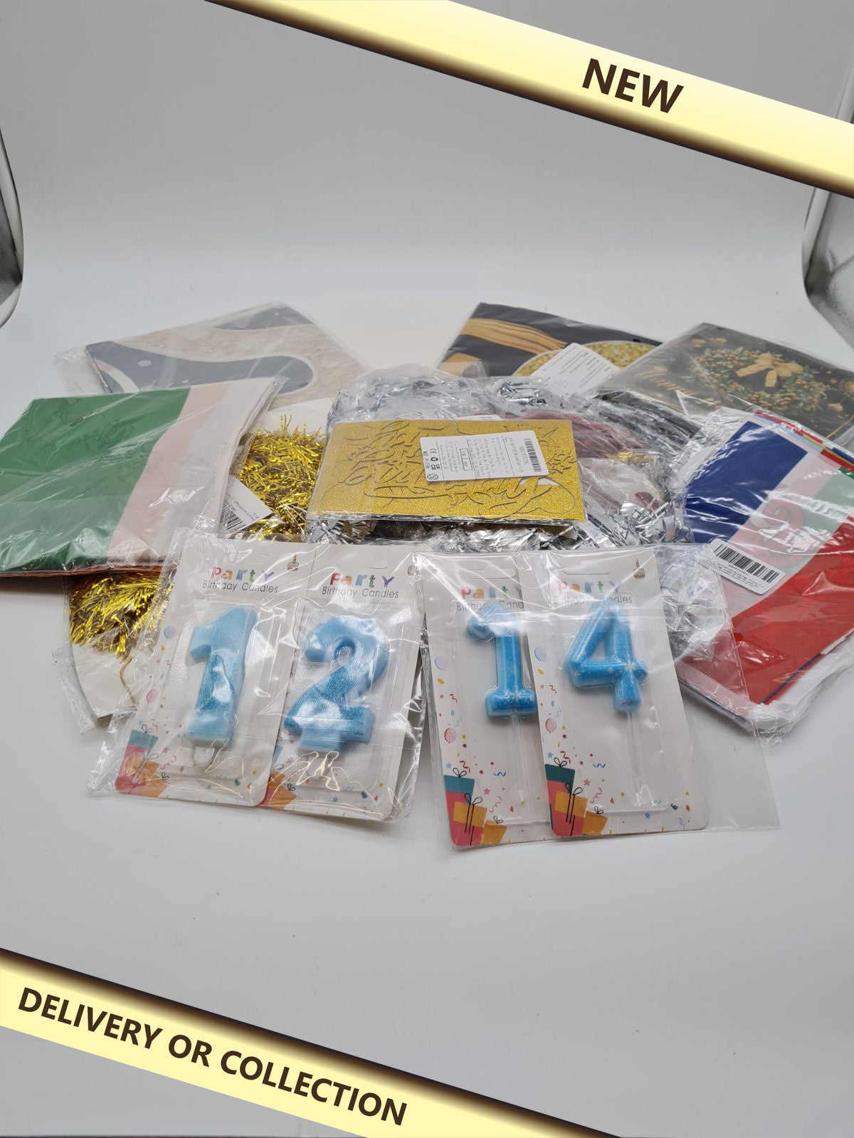 Party bundle — photograph 1 — New; auction delivery information shown on image