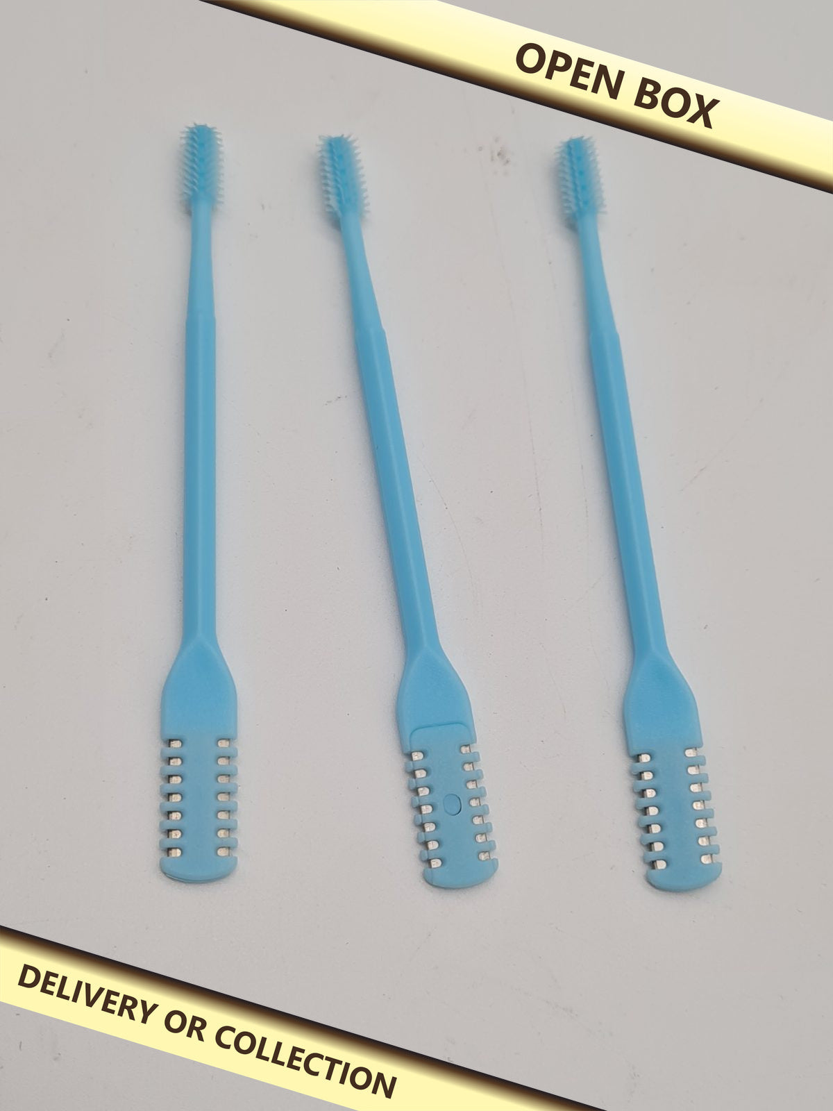 3-Piece Manual Nose Hair Trimmer Set — photograph 1 — Open box; auction delivery information shown on image