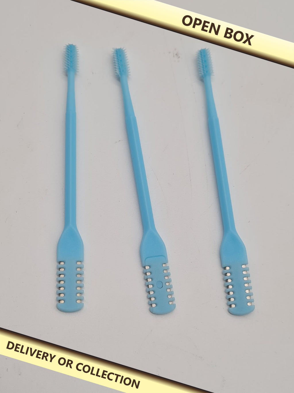 3-Piece Manual Nose Hair Trimmer Set — photograph 1 — Open box; auction delivery information shown on image