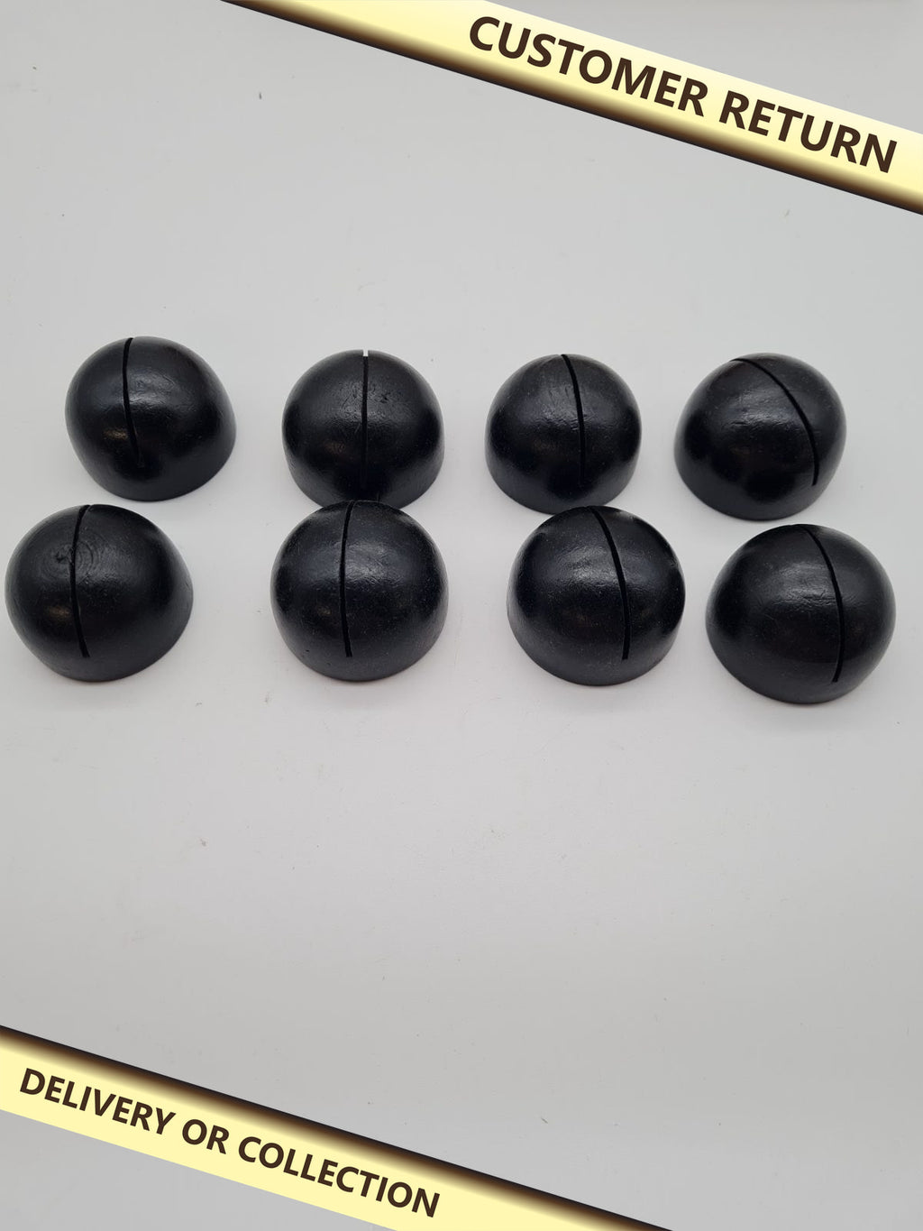 24 pcs of Domed slotted card/ menu holders — photograph 1 — Customer return; auction delivery information shown on image