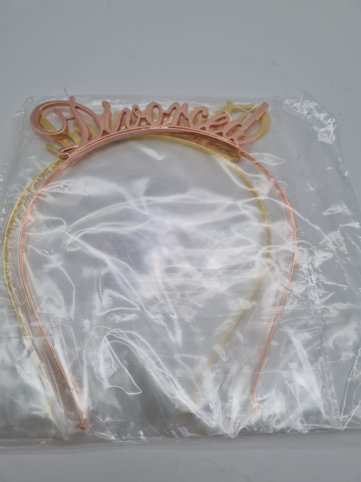 Set of 2 'Divorced' Novelty Party Headbands — photograph 2