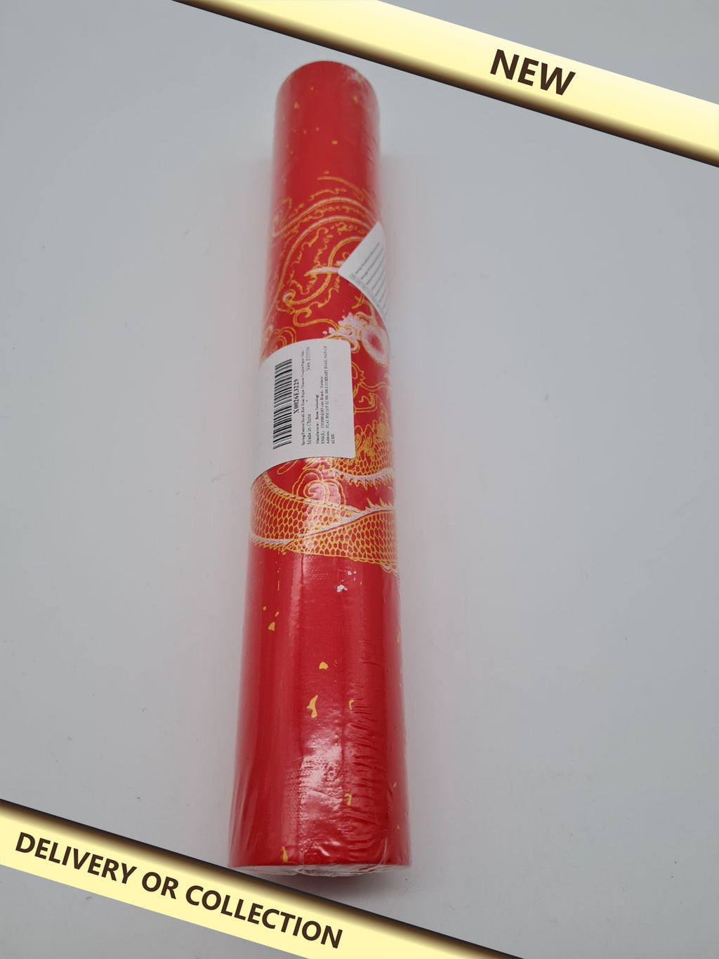 Chinese Dragon Party  couplet paper — photograph 1 — New; auction delivery information shown on image