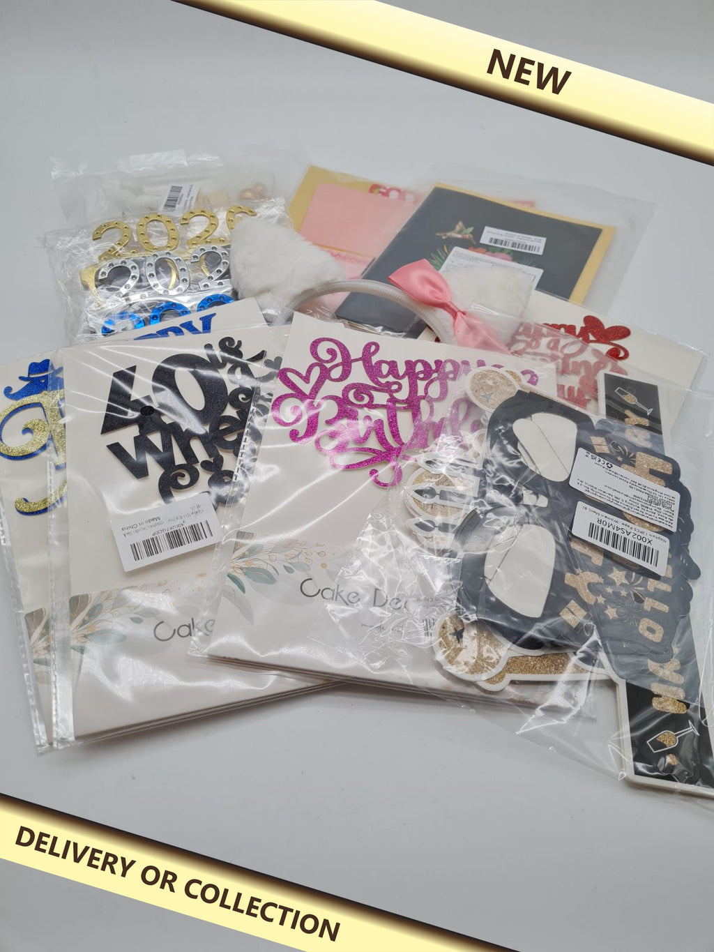 Mixed bundles of party bits — photograph 1 — New; auction delivery information shown on image
