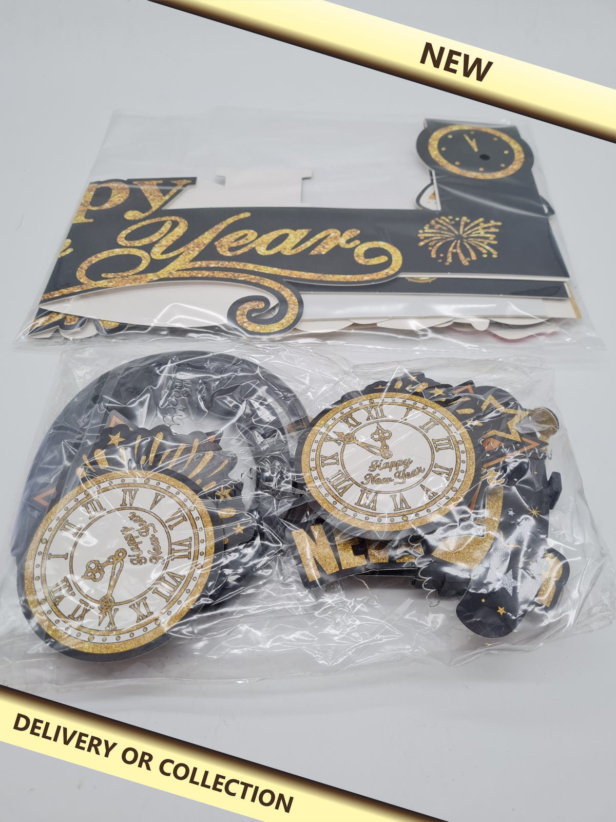 Happy New Year Photo Booth Prop Set — photograph 1 — New; auction delivery information shown on image