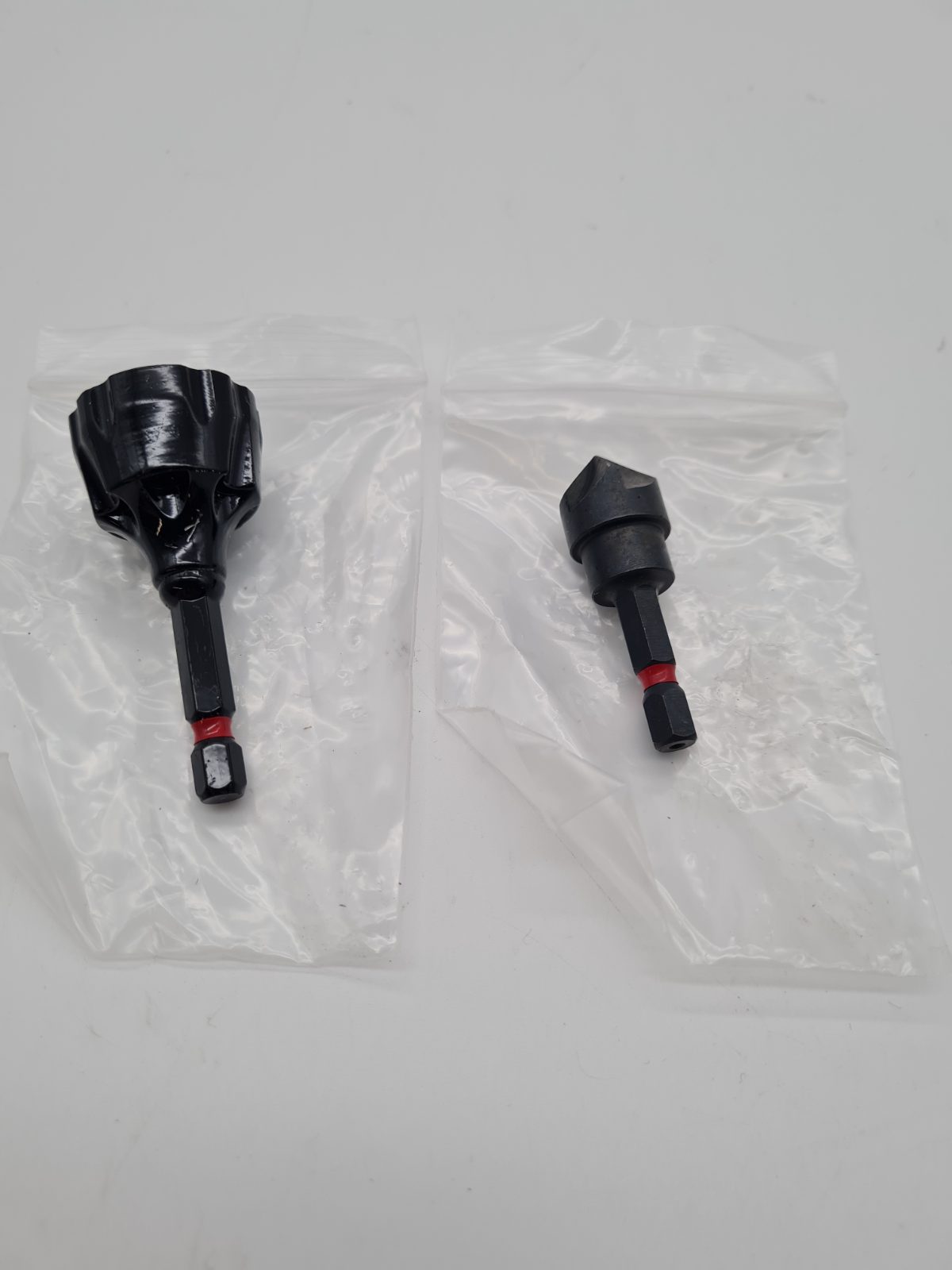 2-Piece External Deburring and Chamfer Drill Bit Set — photograph 1