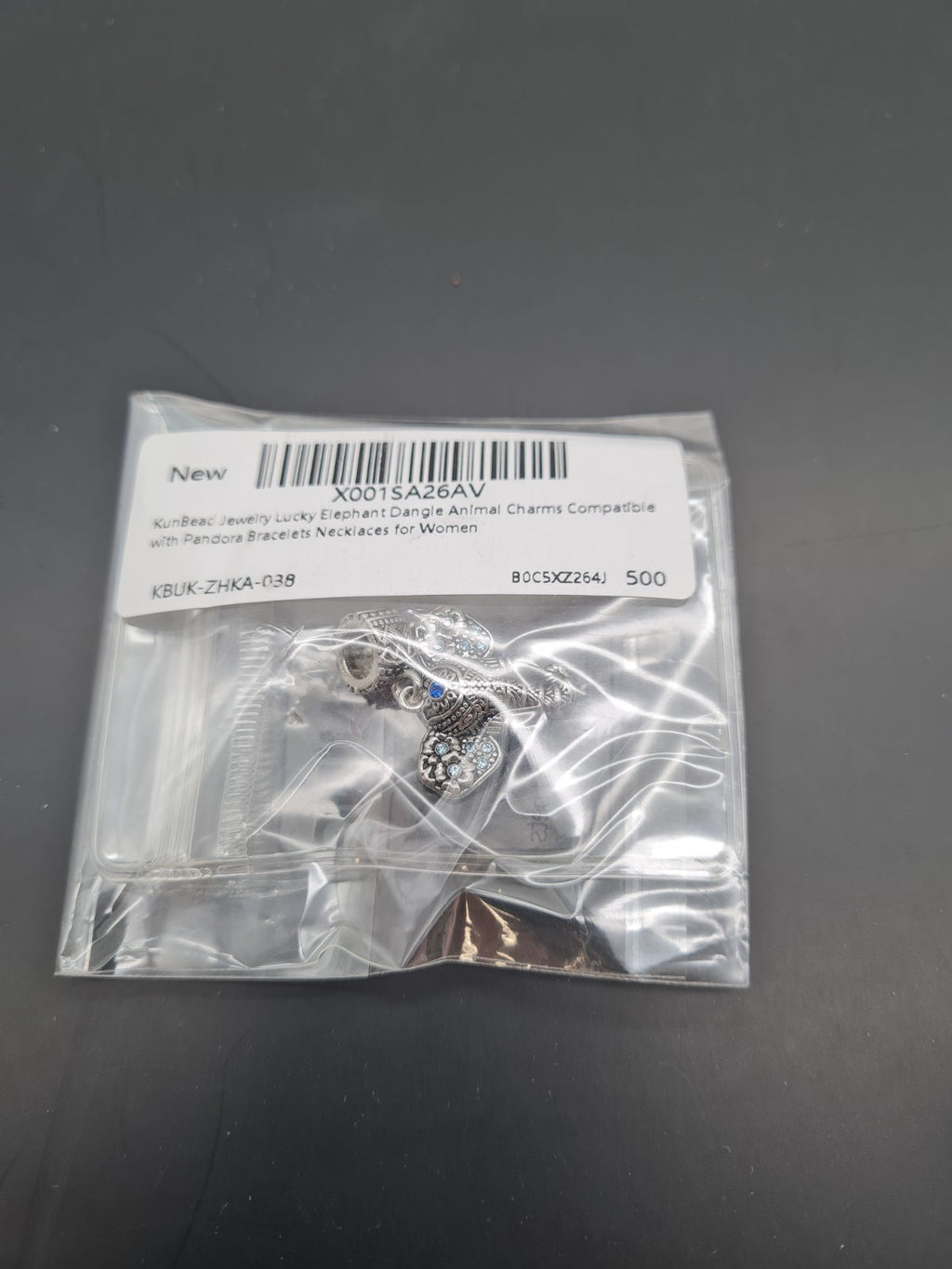 Elephant Dangle Charm — photograph 2