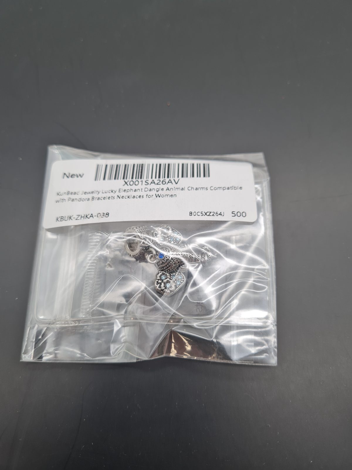 Elephant Dangle Charm — photograph 2