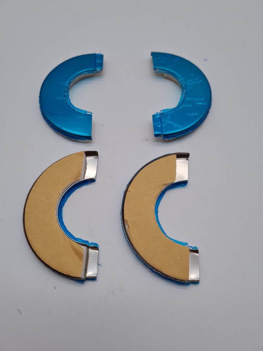 Pair of split pipe wall flanges — photograph 1