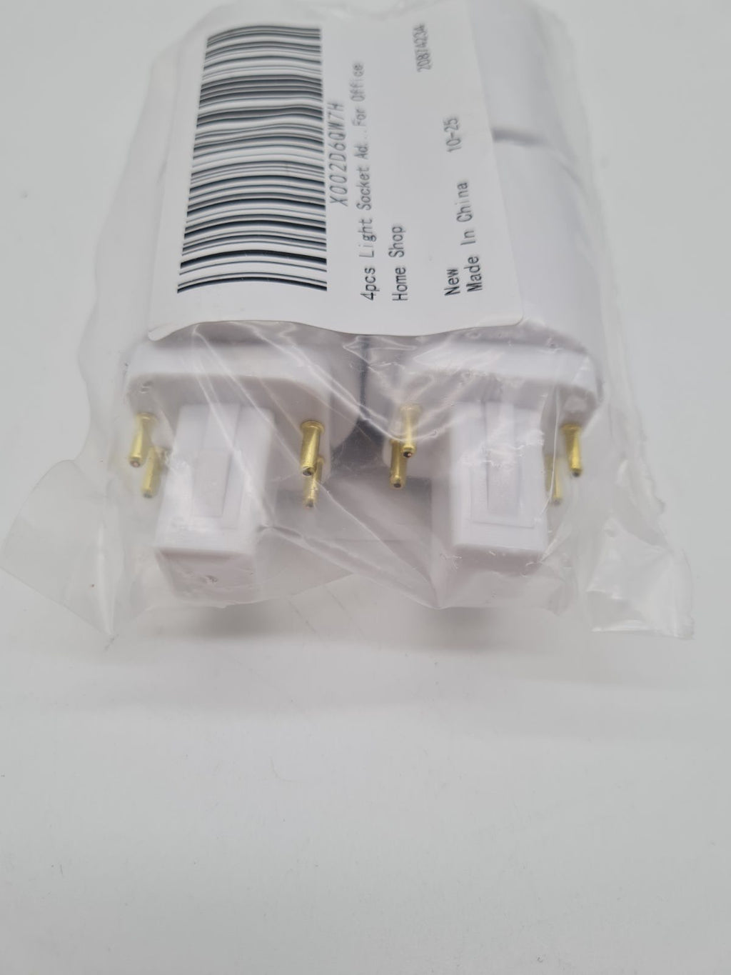 4-Piece Plug-In Light Socket Adapter Set — photograph 1