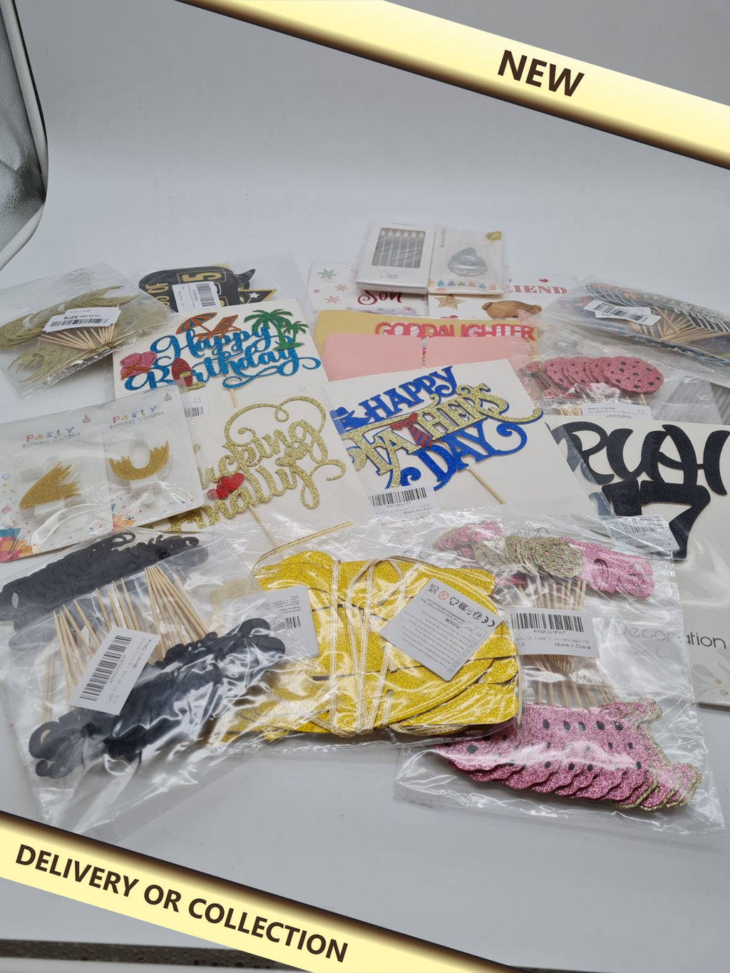 Party bundle box — photograph 1 — New; auction delivery information shown on image