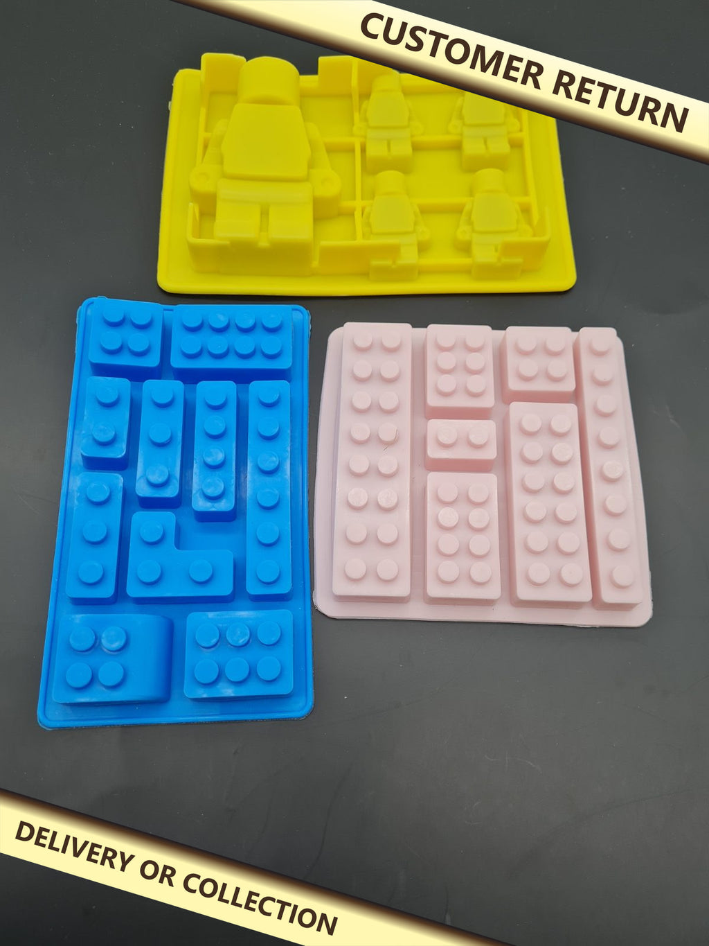 Building Brick and Figure Mould Set — photograph 1 — Customer return; auction delivery information shown on image