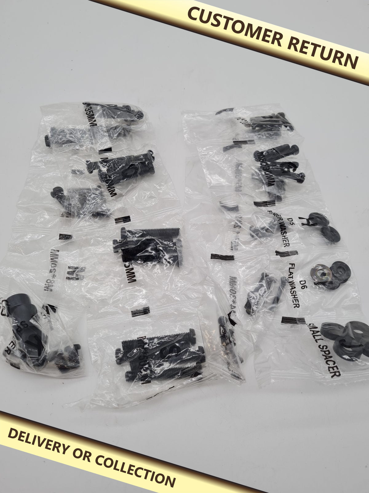 BONTEC TV and Monitor Mounting Hardware Kit — photograph 1 — Customer return; auction delivery information shown on image