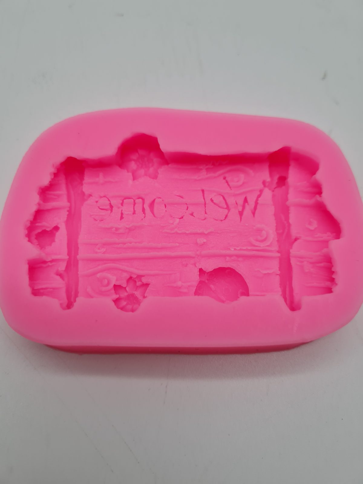 Fairy Garden Welcome Sign Silicone Craft Mould — photograph 1