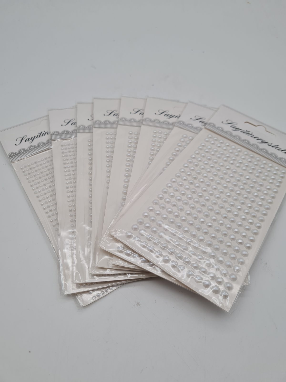 Self-Adhesive Half-Pearl Embellishment Sheets — photograph 1