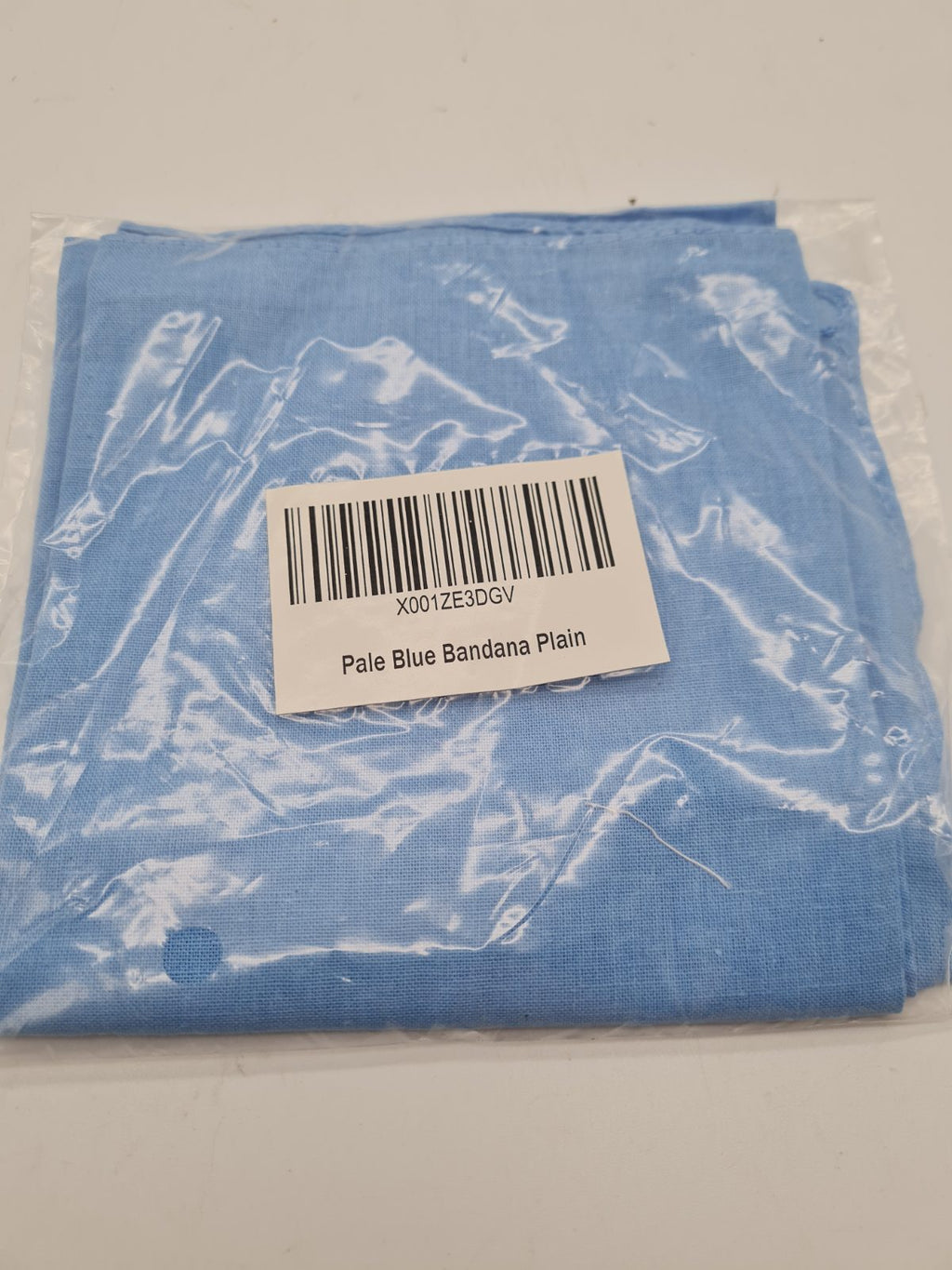 Pale Blue Plain Bandana — photograph 1