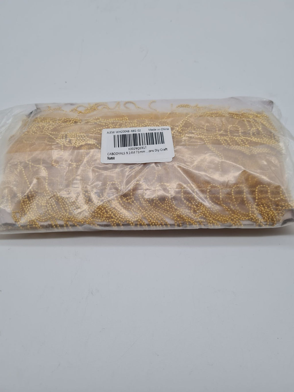 Decorative Beaded Fringe Trim AIEW-WH20048-48G-02 — photograph 3
