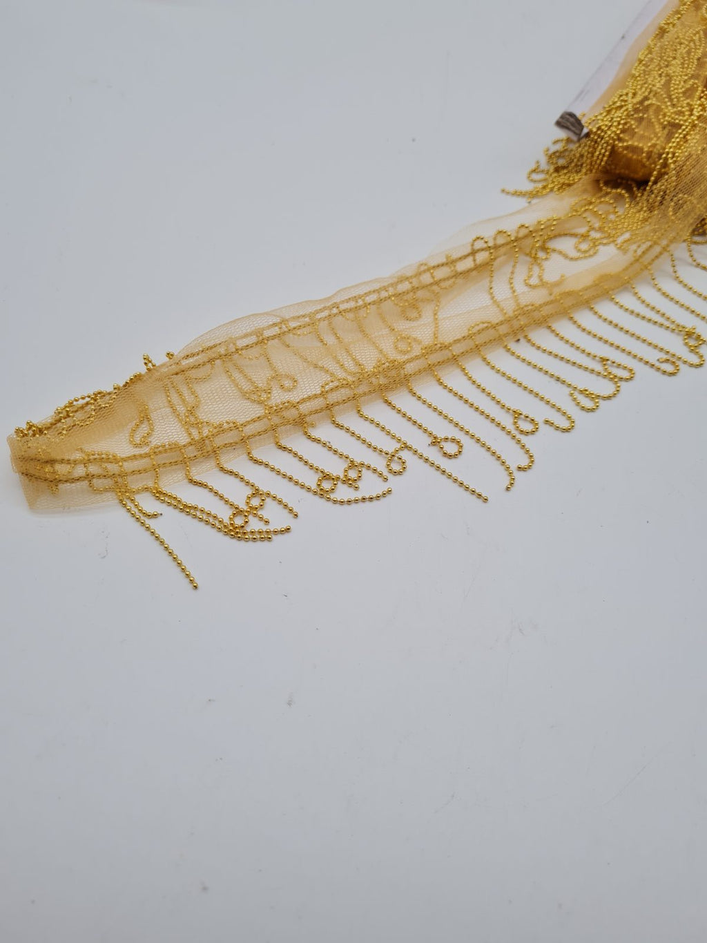 Decorative Beaded Fringe Trim AIEW-WH20048-48G-02 — photograph 2