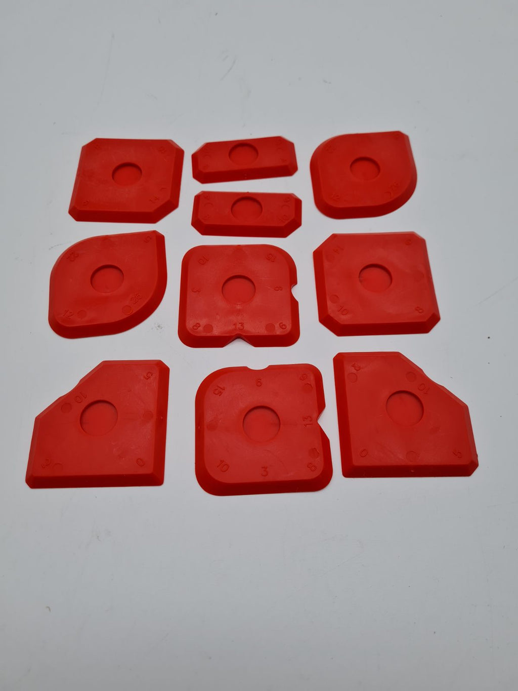 10pcs plastic caulking tool set — photograph 1