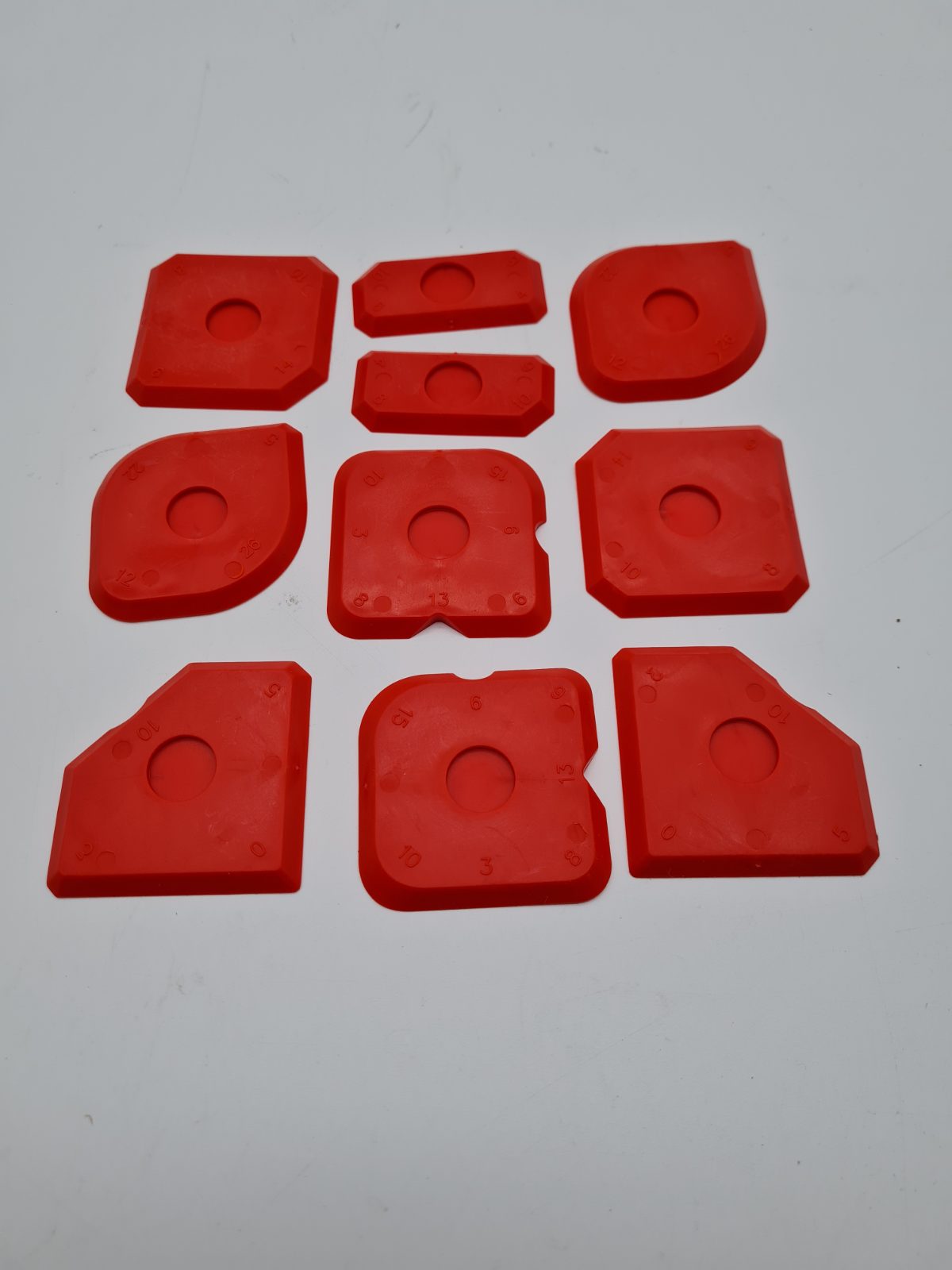 10pcs plastic caulking tool set — photograph 1