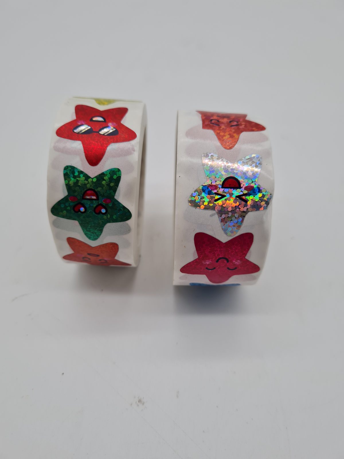 Two Rolls of Holographic Star Stickers — photograph 1