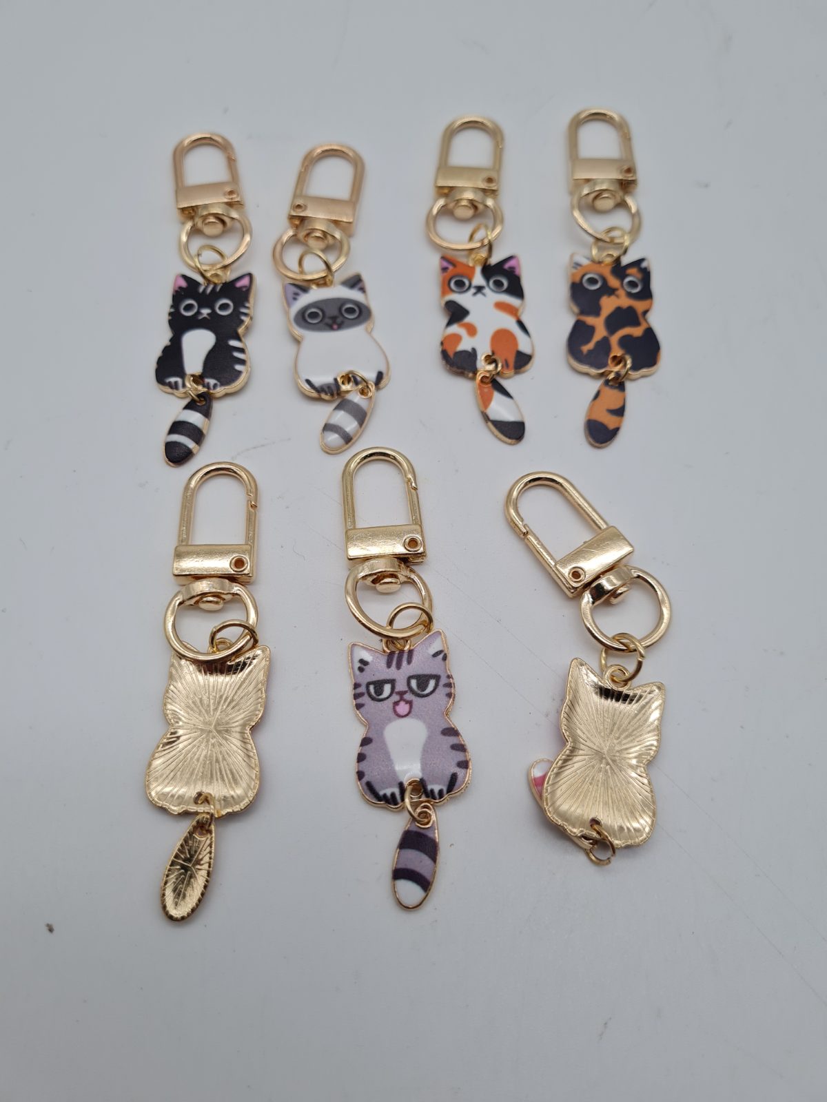Set of 7 Cat Keyrings — photograph 2