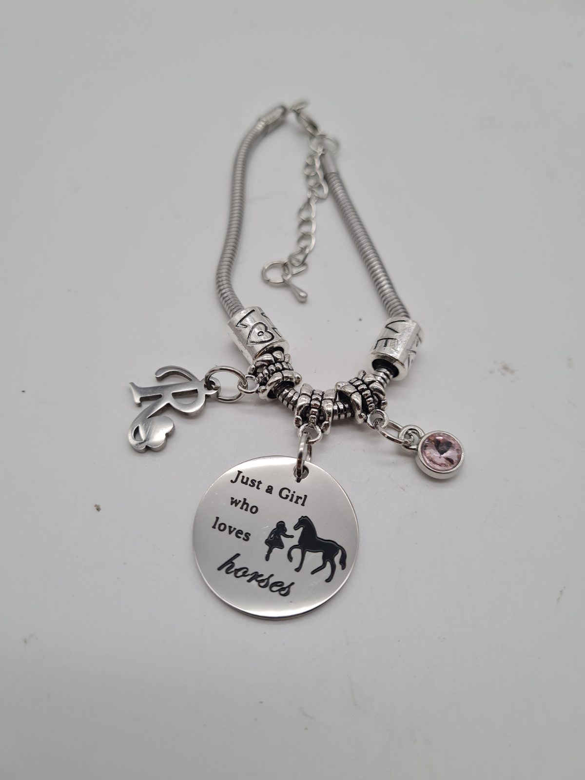 Horse-Themed Charm Bracelet — photograph 1