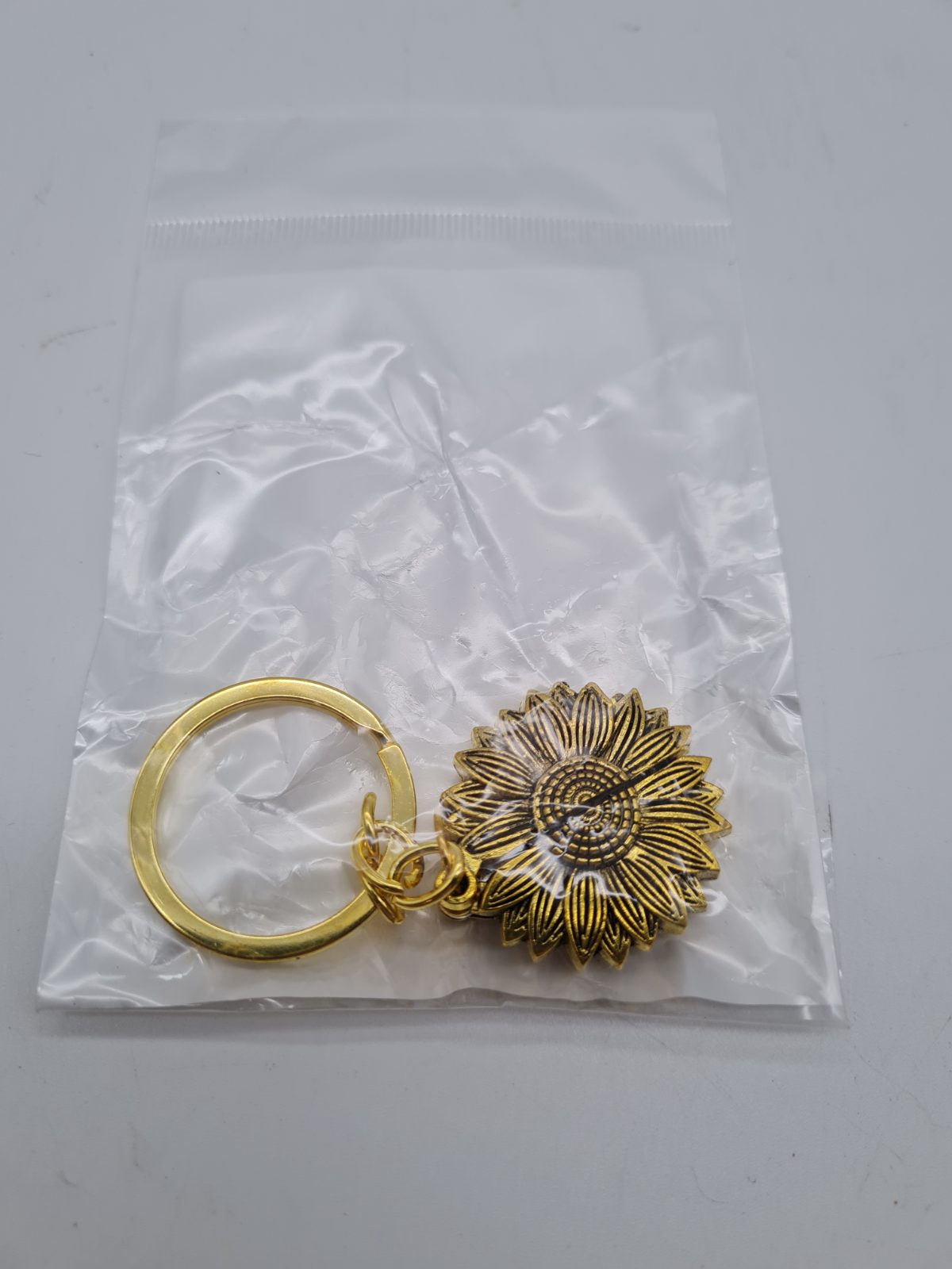 Sunflower Locket Keyring — photograph 3