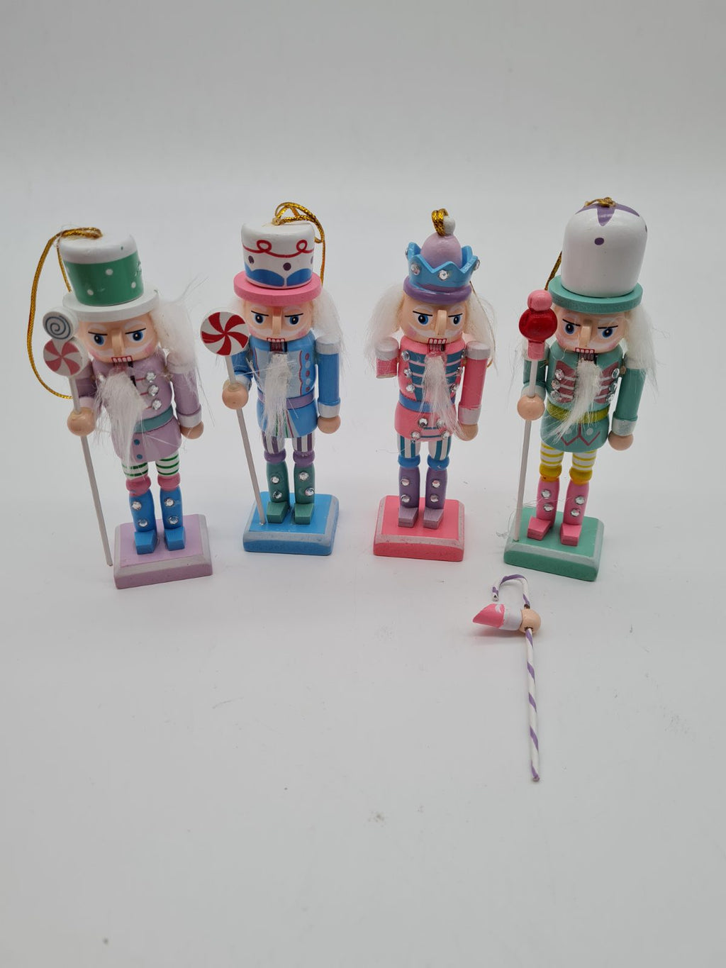 Set of 4 Christmas Nutcracker Decorations — photograph 1