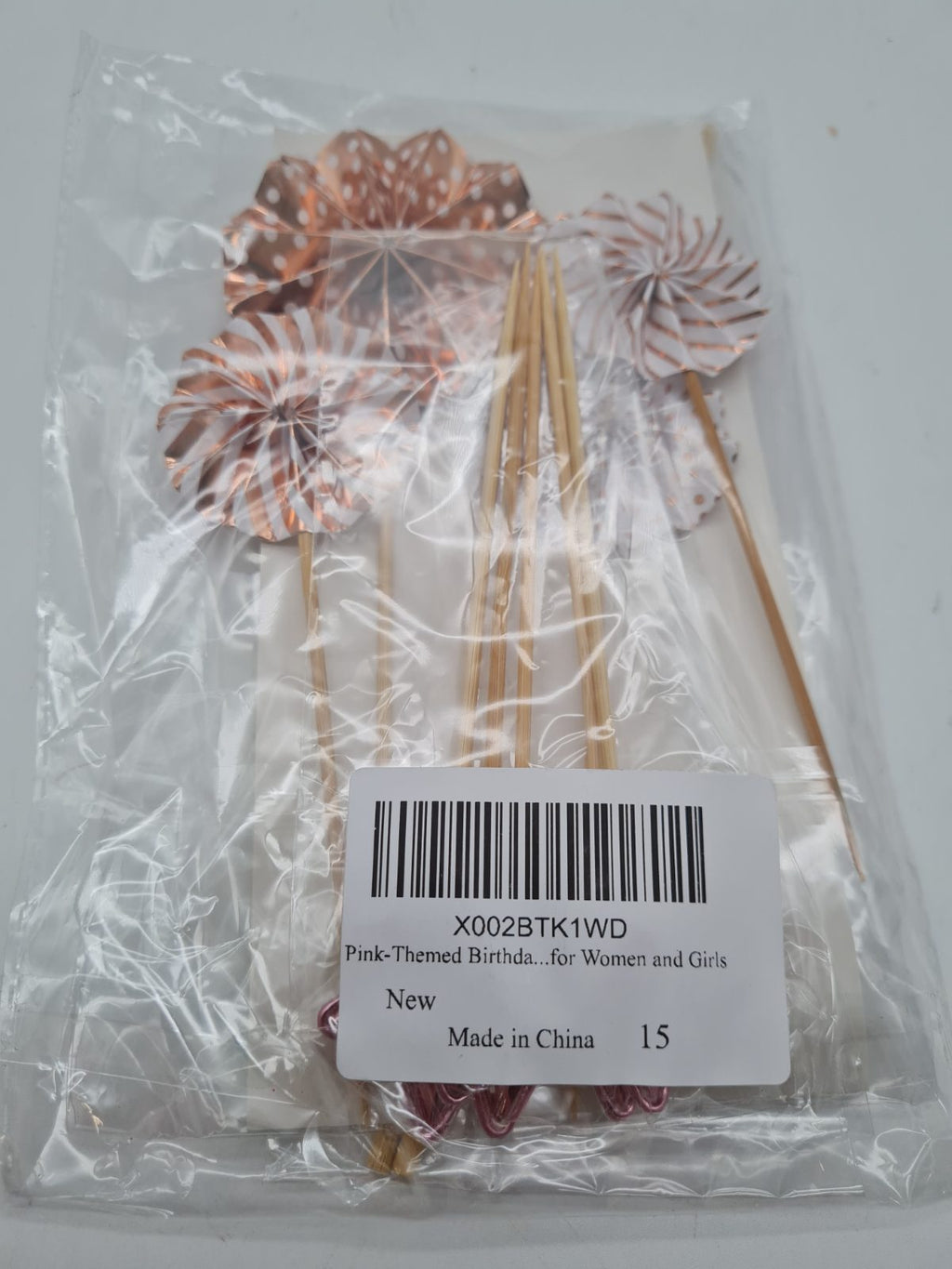 Birthday Cake Topper Decoration Set — photograph 2