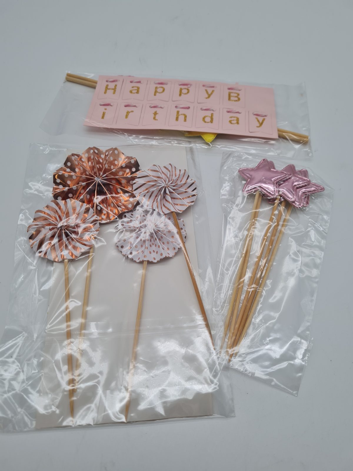 Birthday Cake Topper Decoration Set — photograph 1