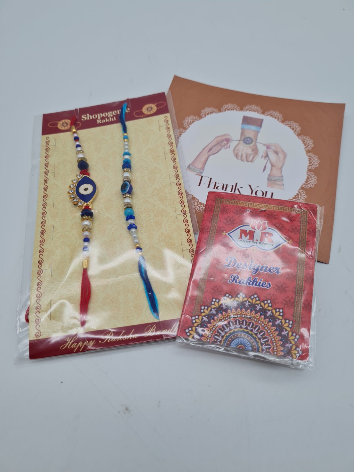 Two Rakhi Wrist Threads Set — photograph 1