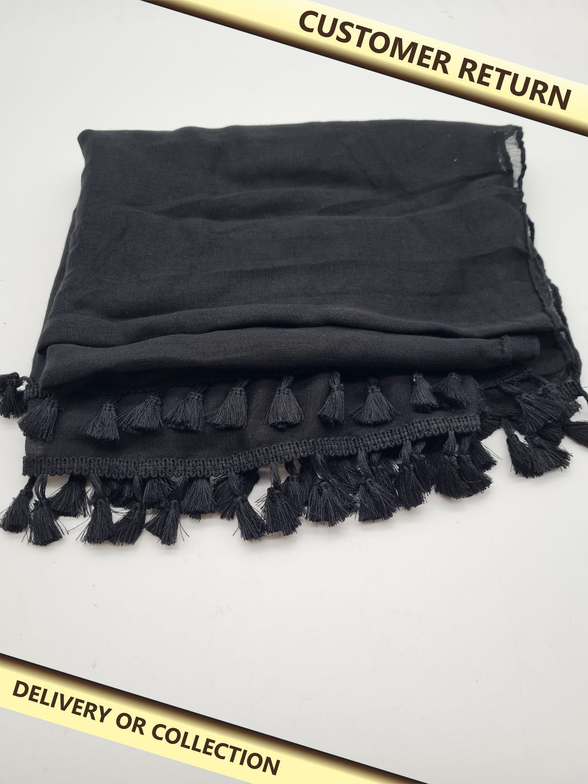 Tasselled Mesh Sarong Cover-Up — photograph 1 — Customer return; auction delivery information shown on image