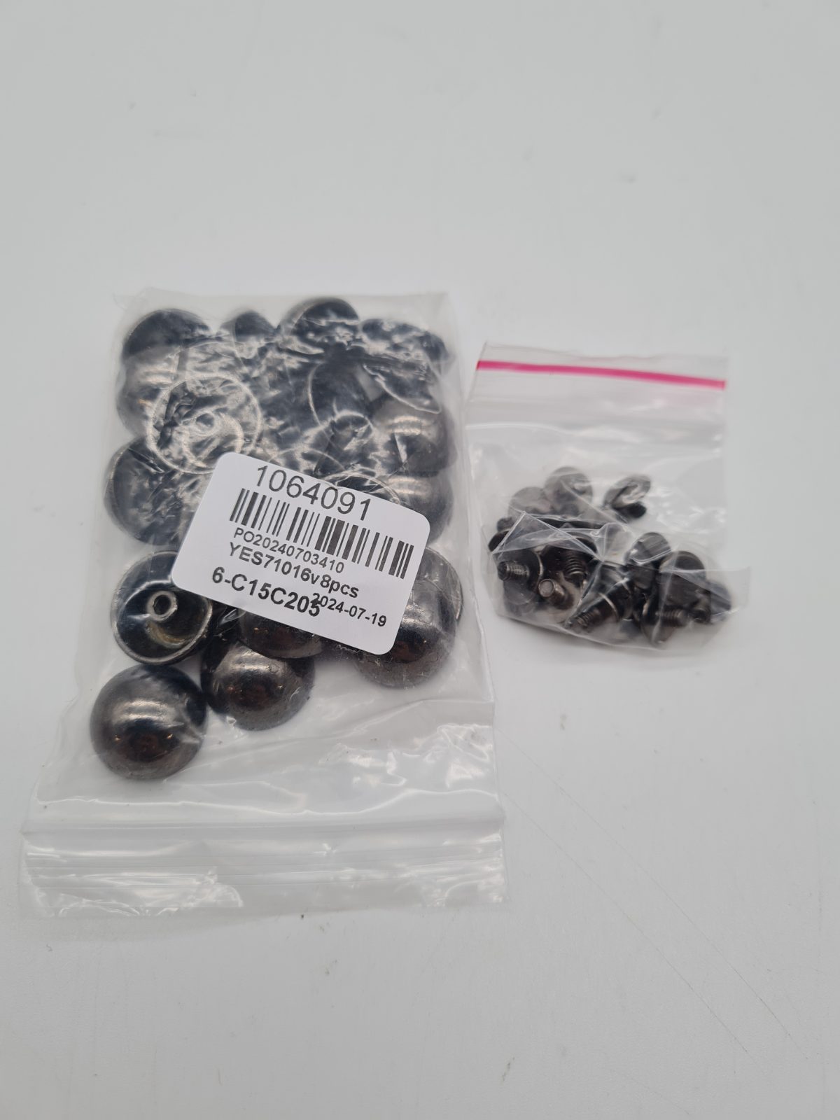 Screw-On Domed Bag Feet Studs — photograph 2