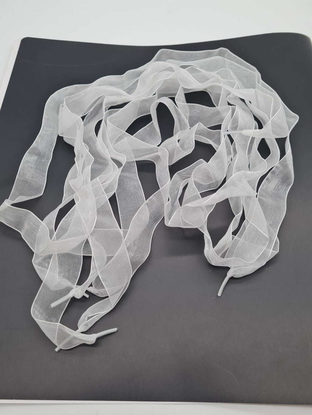 Two Pairs of Sheer Ribbon Shoelaces — photograph 1