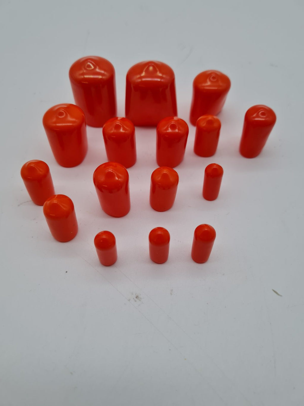 16 Assorted Push-On Protective End Caps — photograph 1