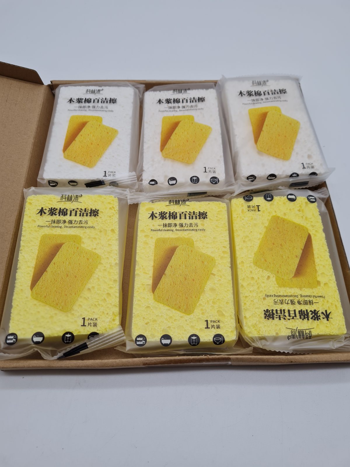 Cellulose Cleaning Sponges – Pack of 6 — photograph 1