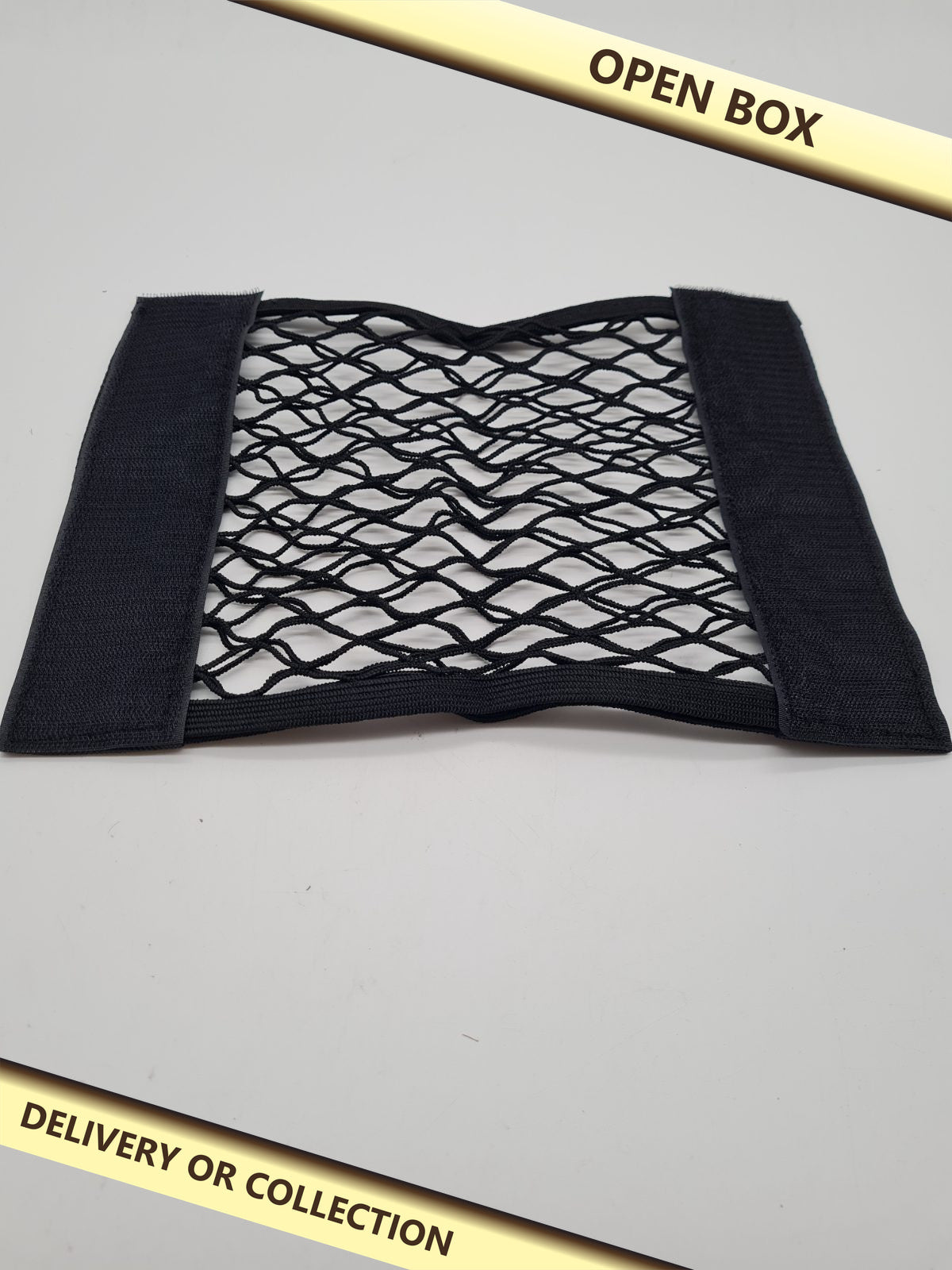 Vehicle boot storage net set 3pck — photograph 1 — Open box; auction delivery information shown on image