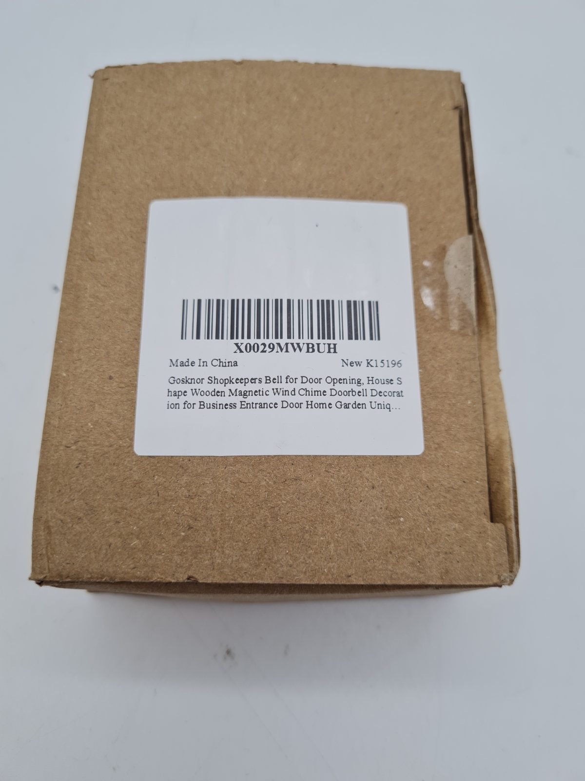 Wooden House-Shaped Shopkeeper's Door Bell — photograph 3