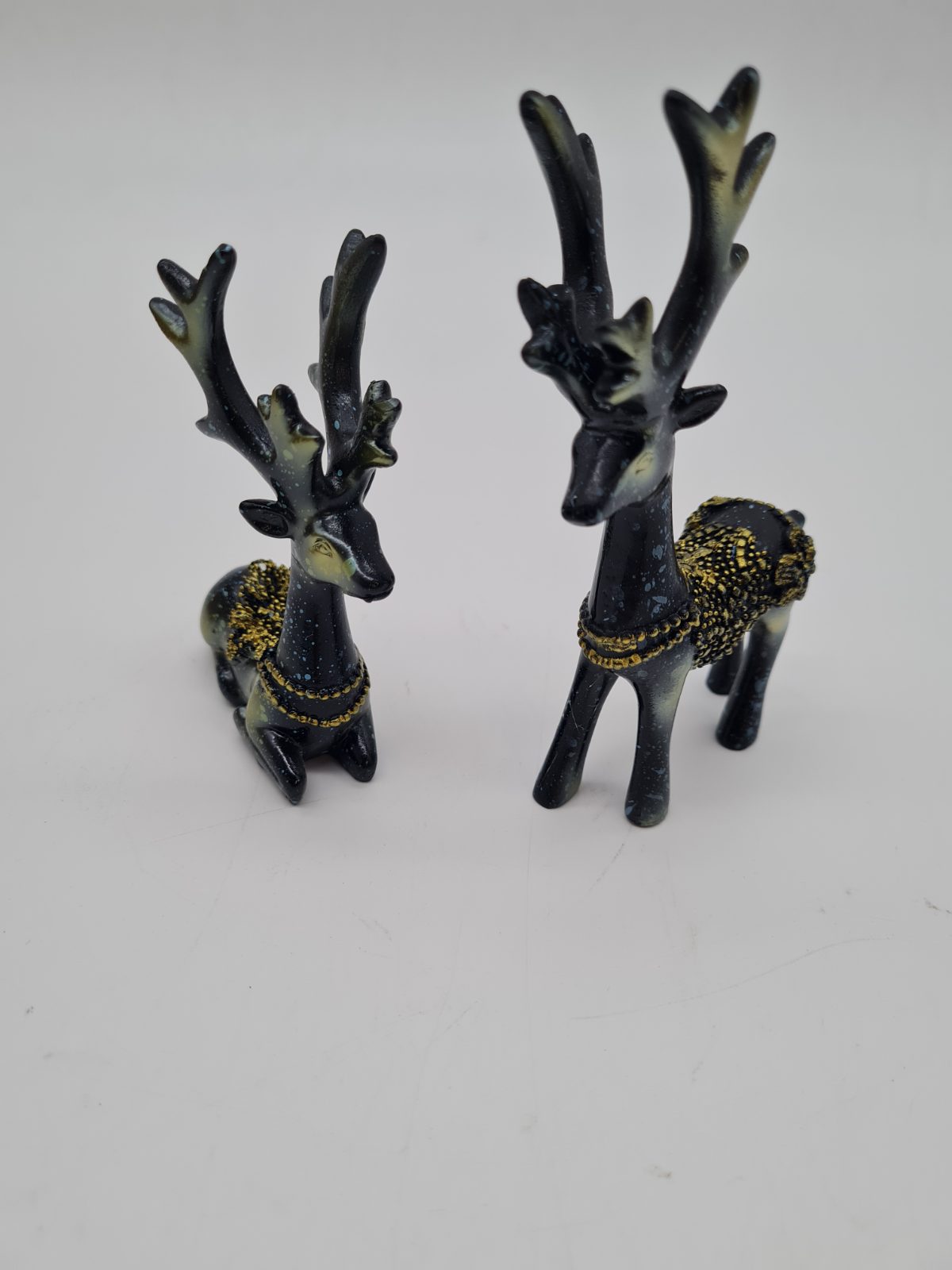 Pair of Decorative Deer Figurines — photograph 1
