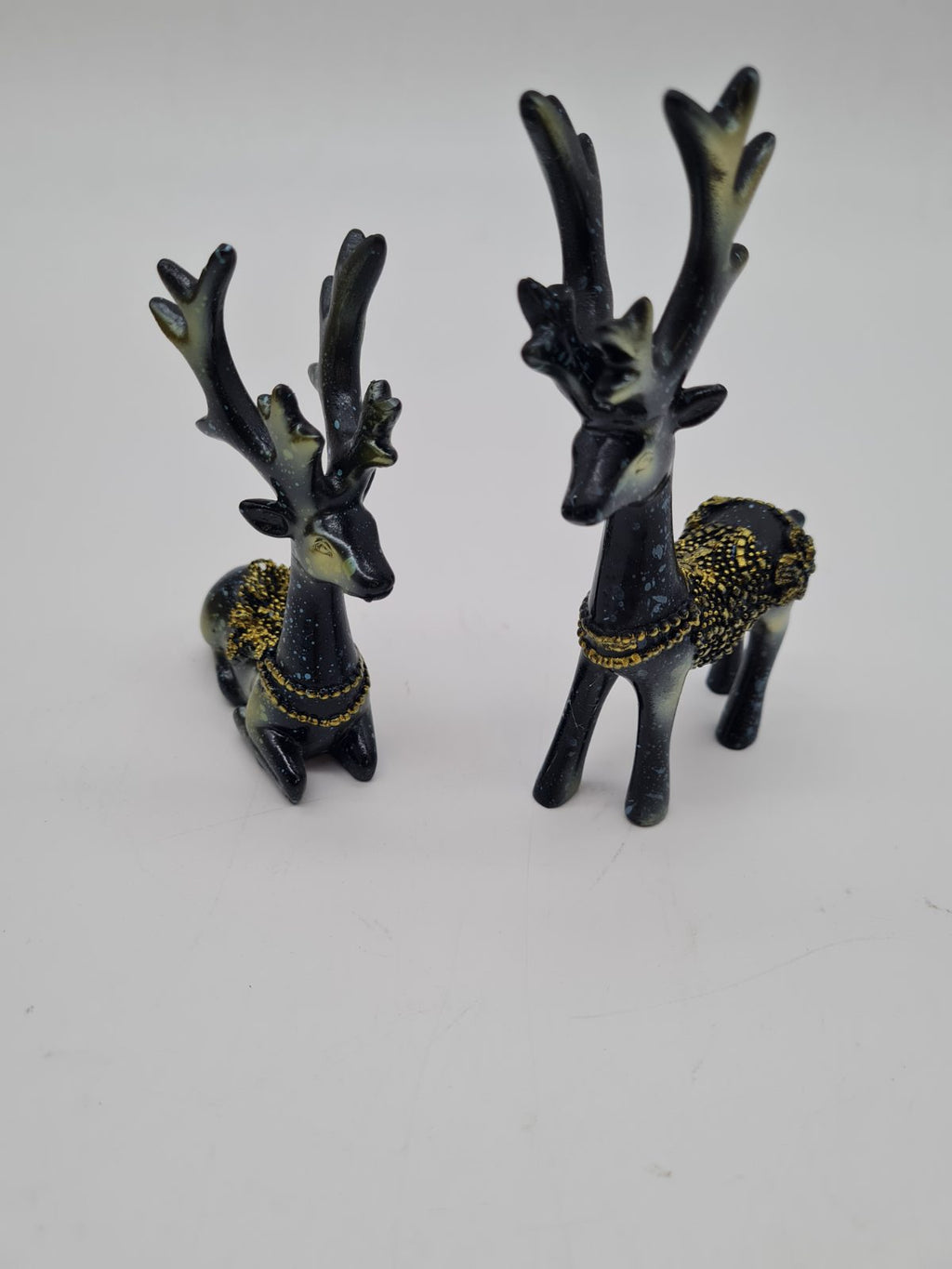 Pair of Decorative Deer Figurines â€” photograph 1
