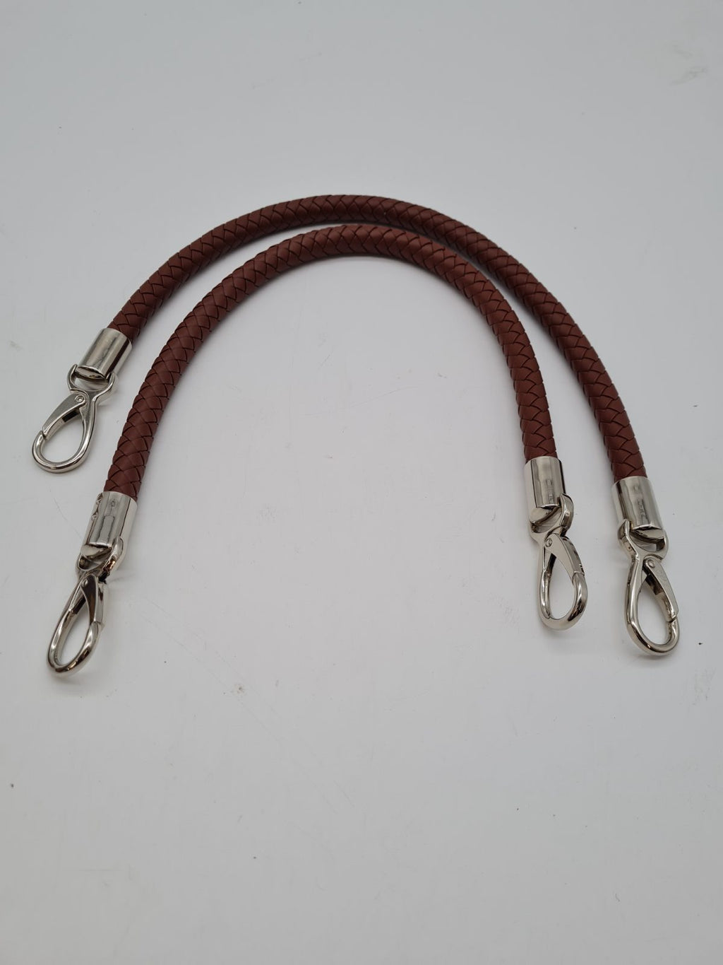 Pair of replacement handbag handles with lobster clasps — photograph 1
