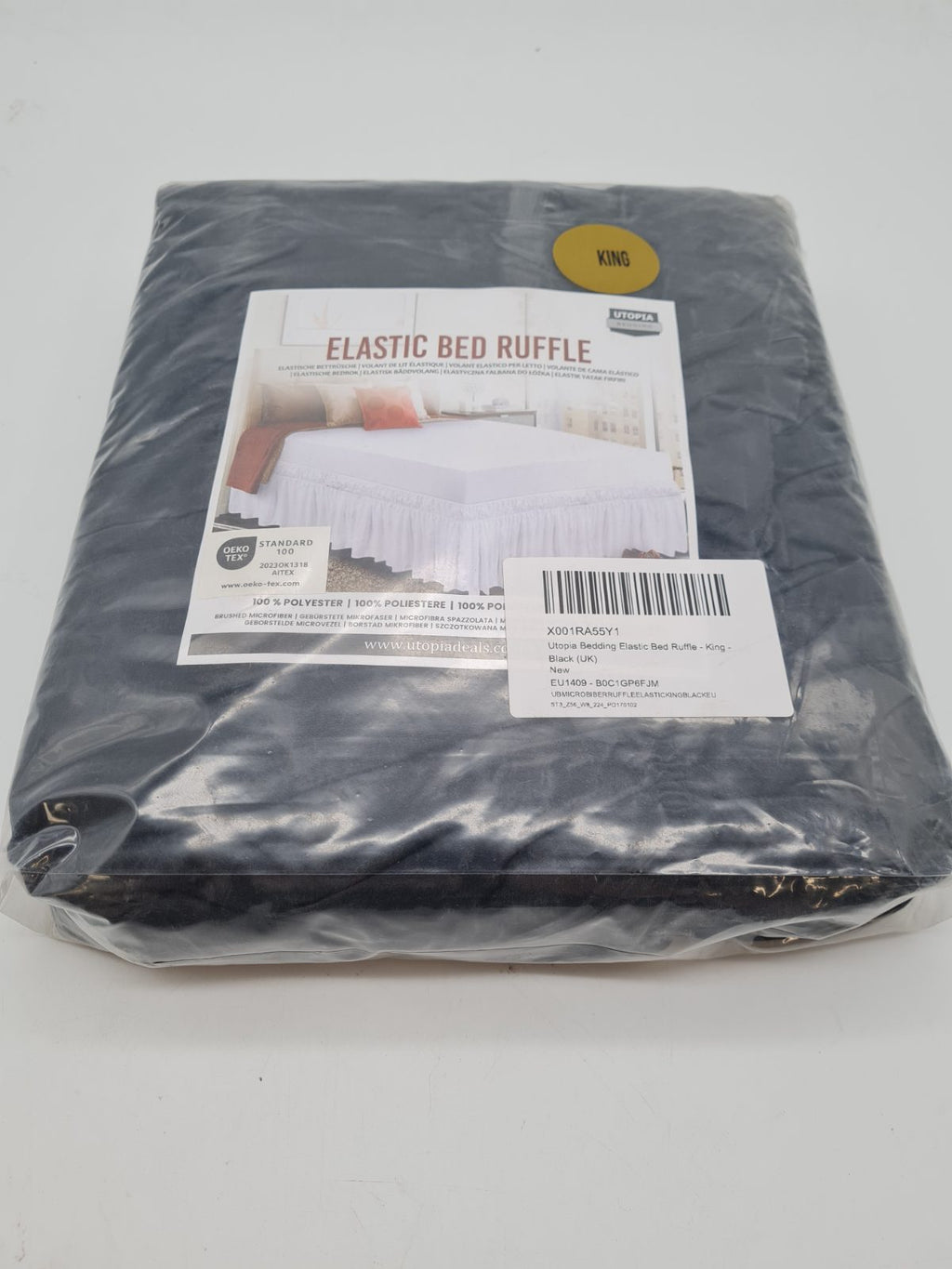 King Size Elastic Bed Ruffle / Valance — photograph 1