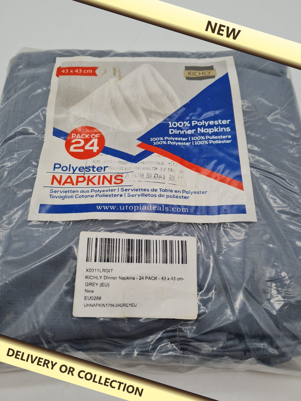 Dinner Napkins, Pack of 24 — photograph 1 — New; auction delivery information shown on image