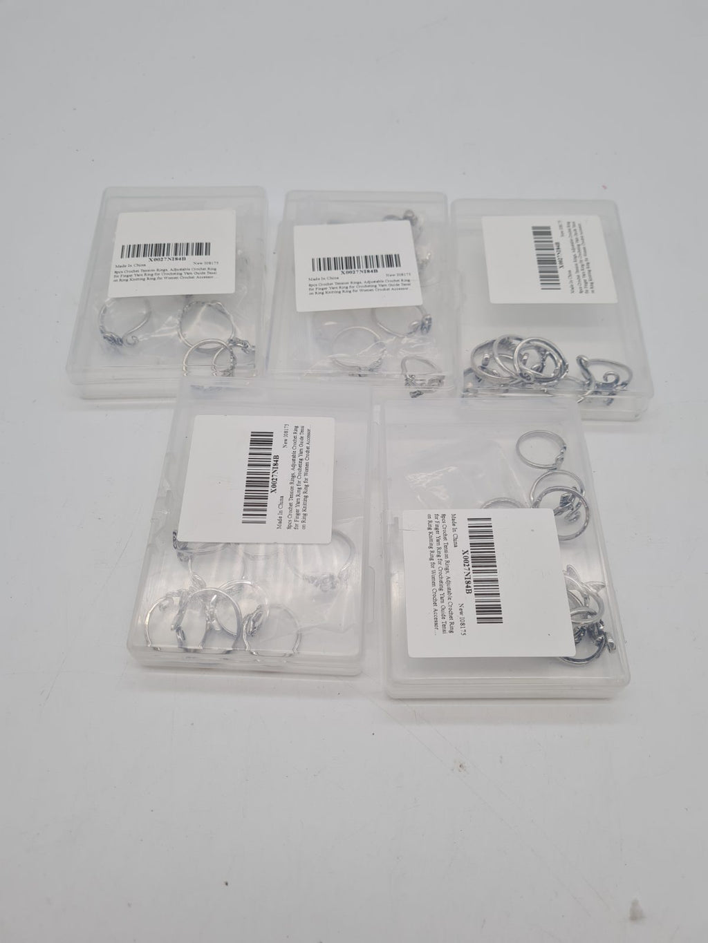 5 packs of 8-Piece Adjustable Crochet Tension Ring Set — photograph 3